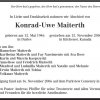 Maiterth Konrad Uwe 1946-2006 Todesanzeige